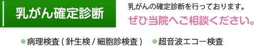 乳がん確定診断